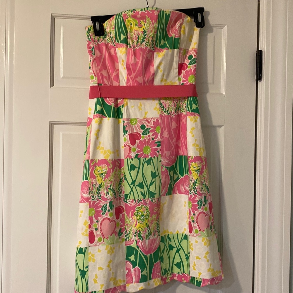 Lily Pulitzer patchwork dress, size 2